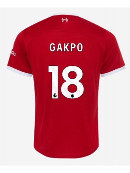 Liverpool Cody Gakpo #18 Heimtrikot 2023-24 Kurzarm